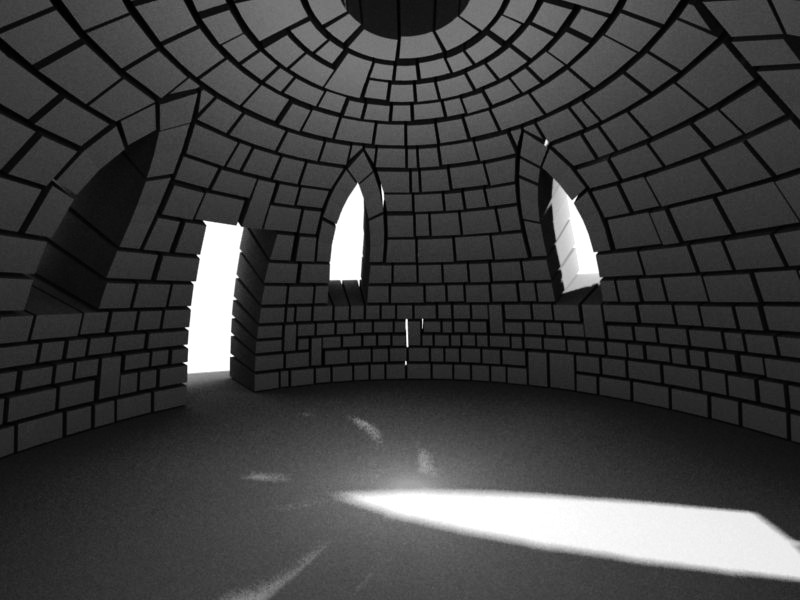 Stone dome with gothic arches