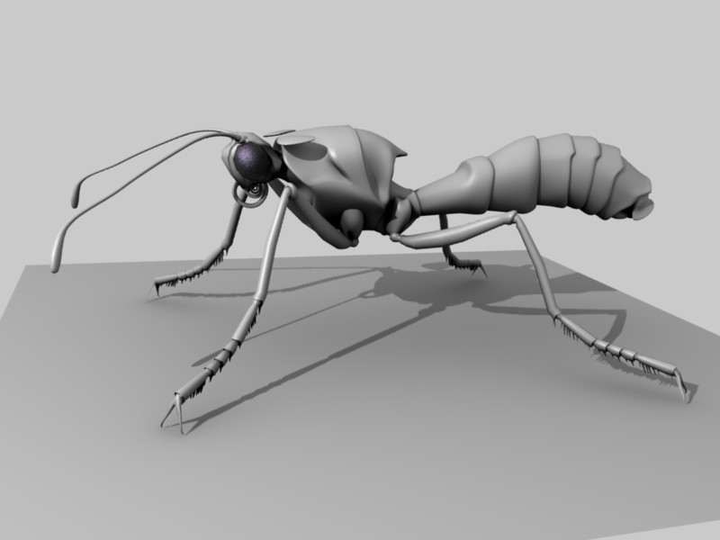 Monarch Butterfly Body, no wings, Geometry