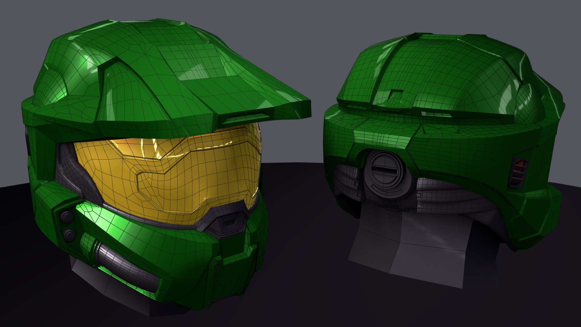 Master Chief's helmet from Halo Infinite