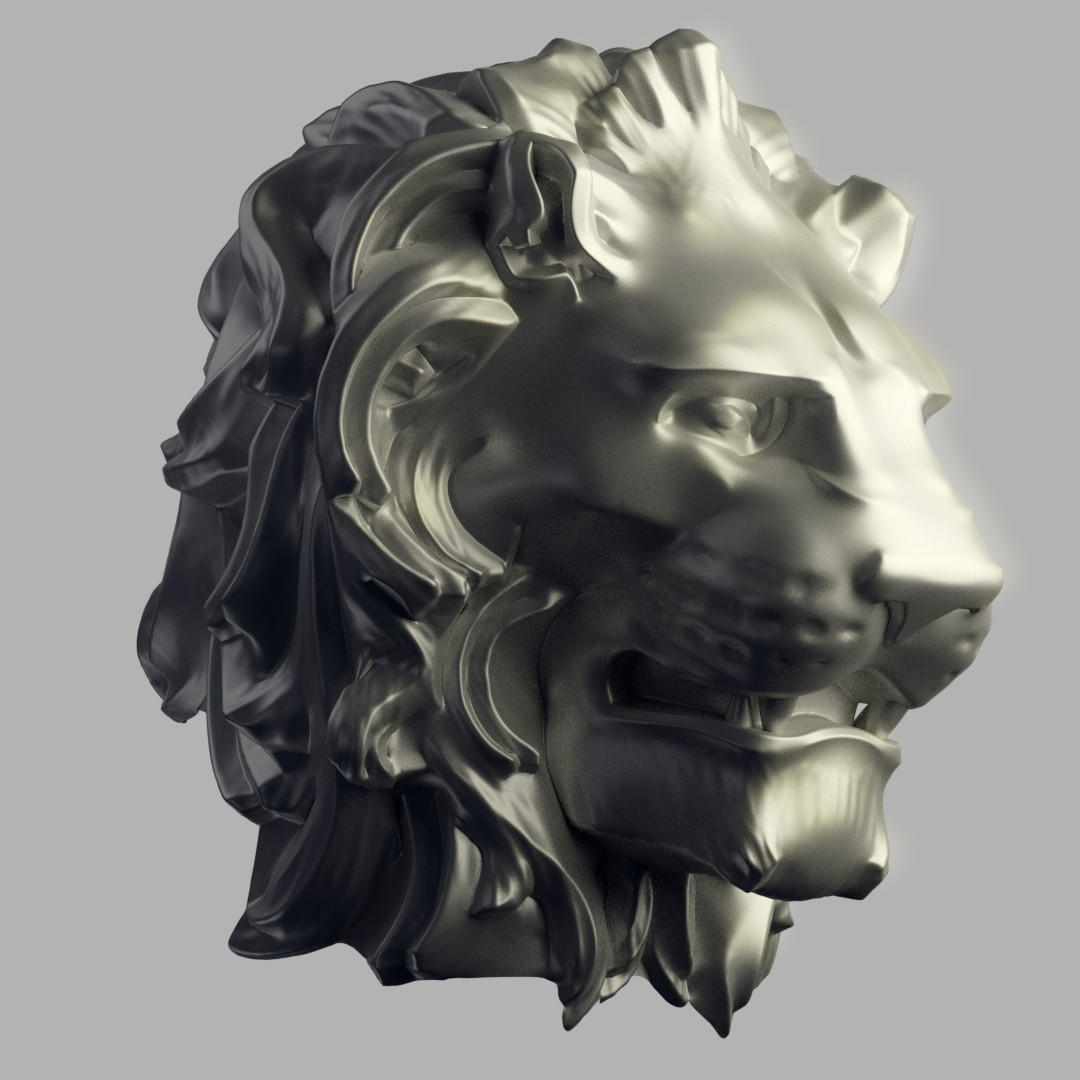 Lion Head Render