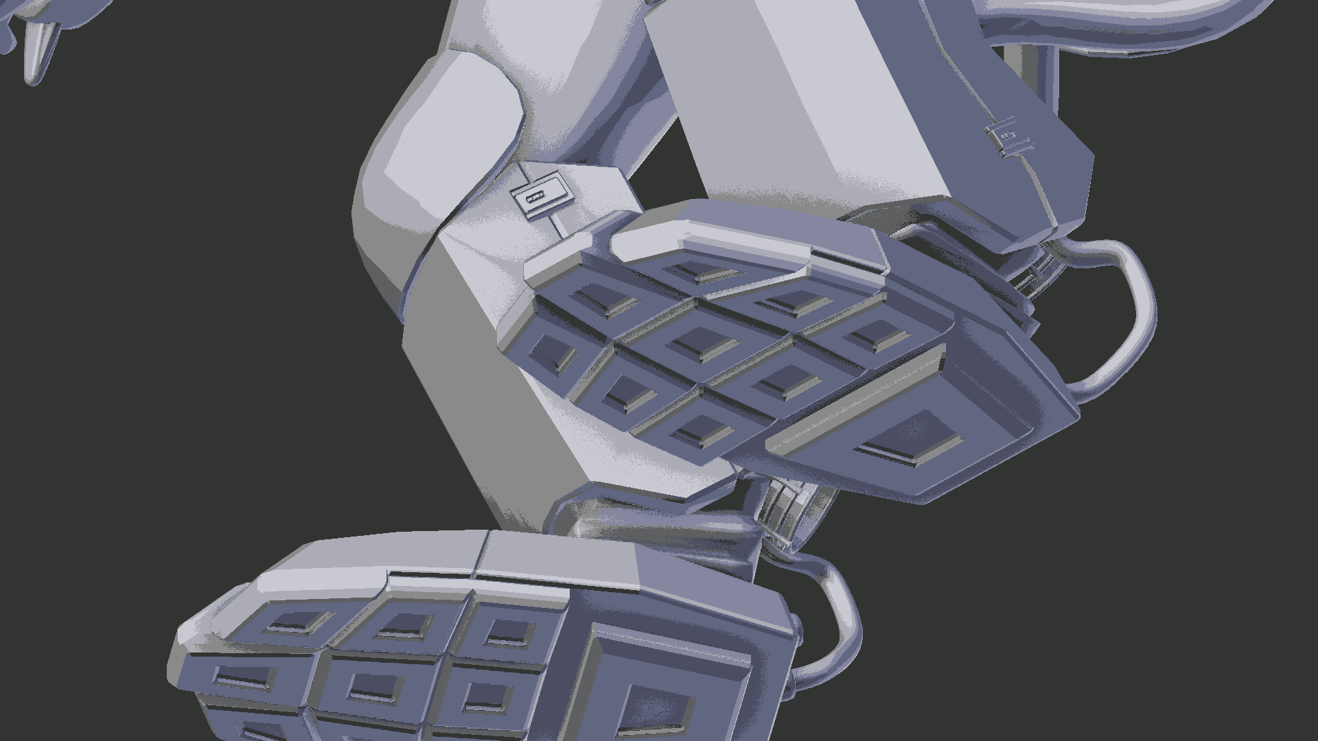 Mech High Poly Feet