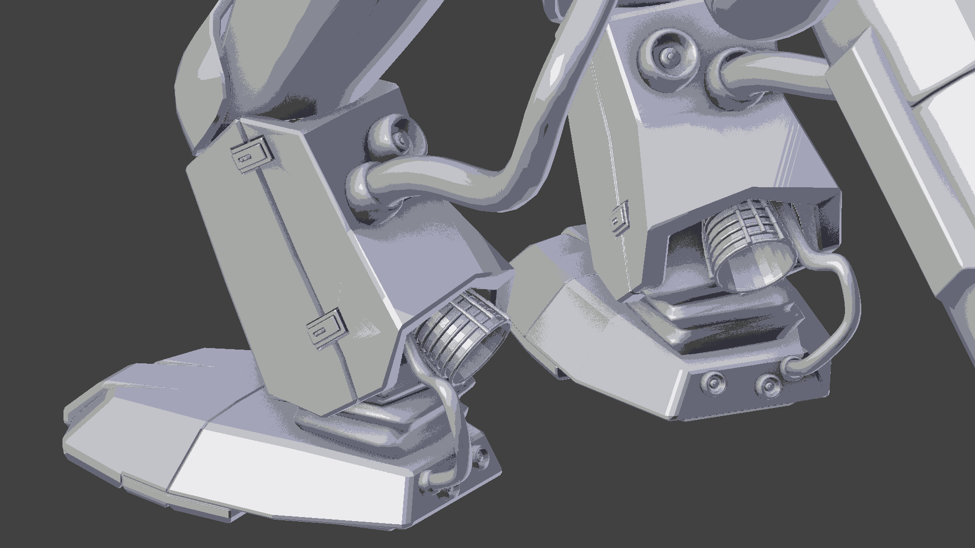 Mech High Poly Legs