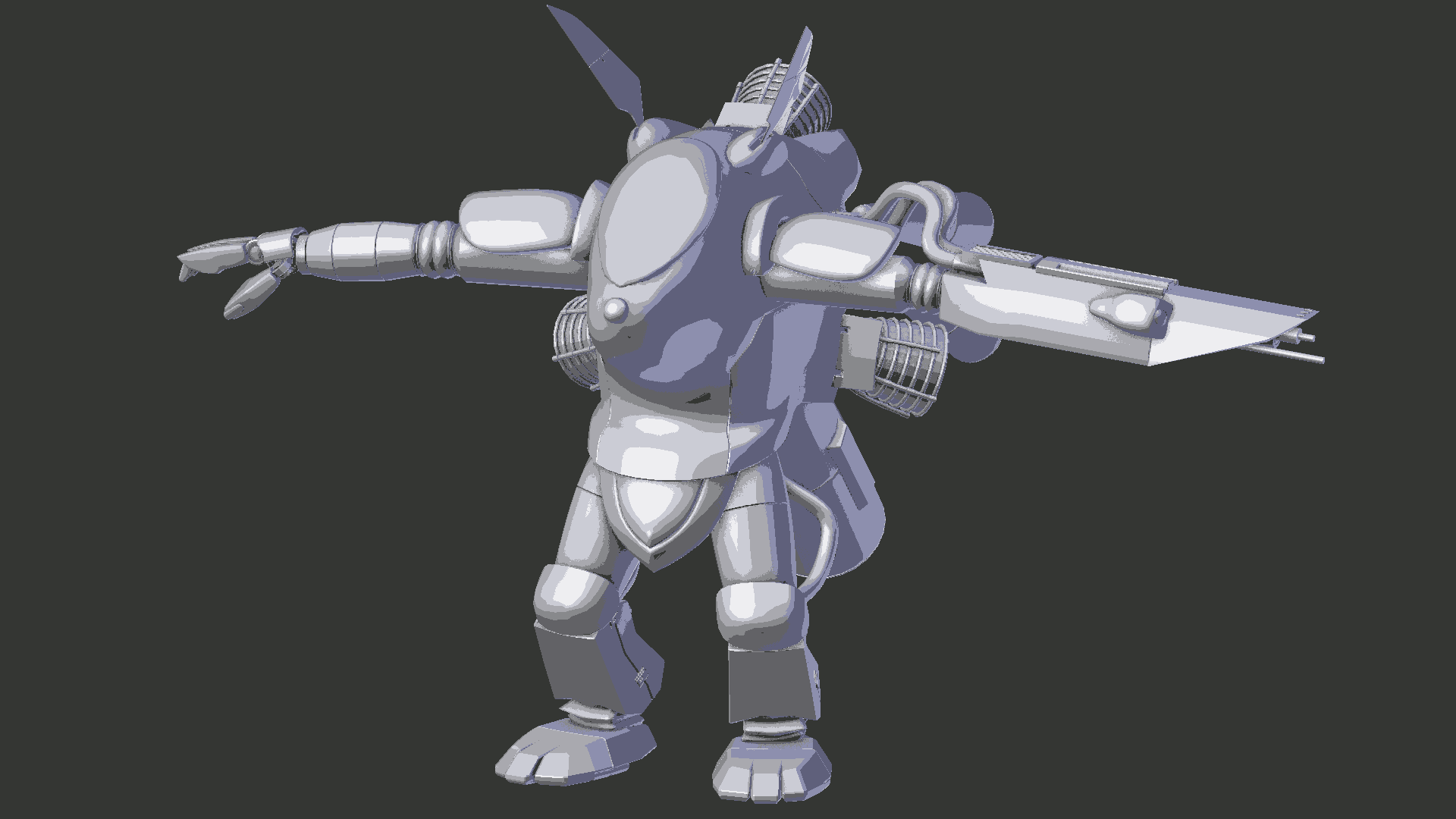 Rodent Mech High Poly