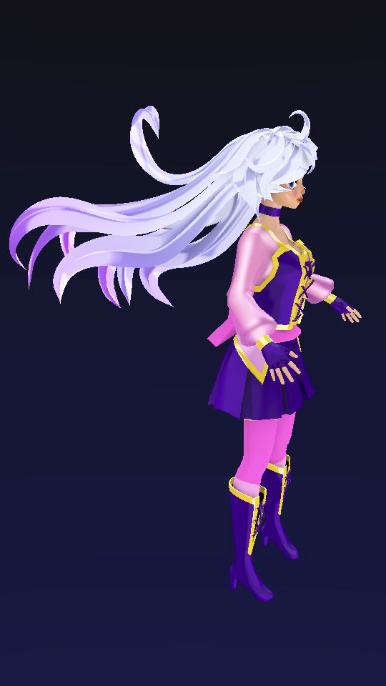 Sayuri Wakahisa Anime character 3D model