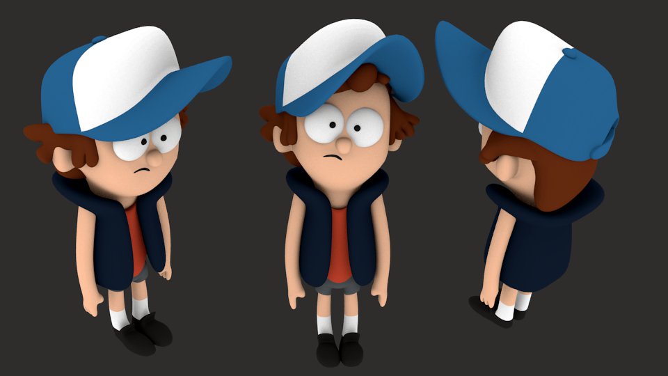Dipper Pines 3D Model