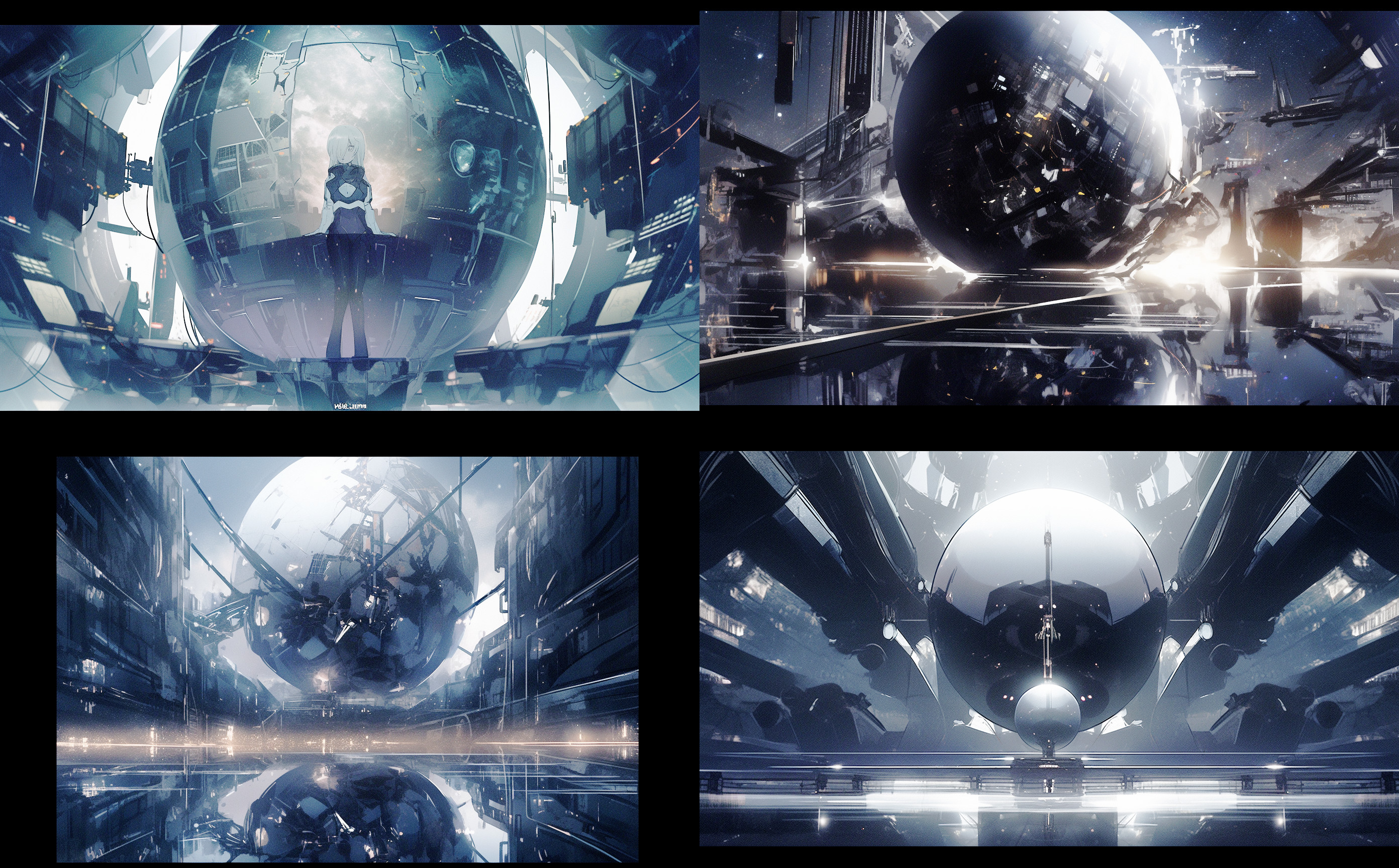 Midjourney Black Sphere